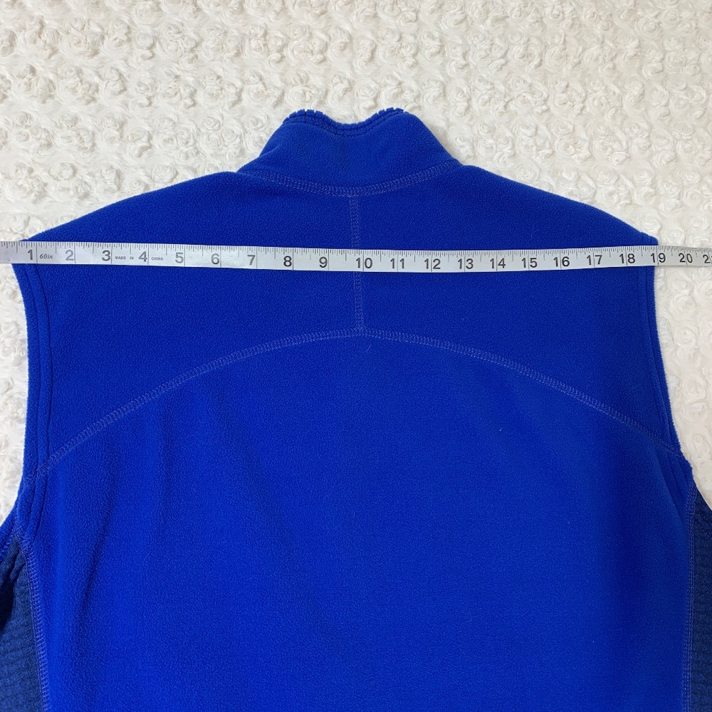 Patagonia Vintage Lightweight R-4 Micro-Fleece Vest Royal Blue Sz L - Picture 9 of 11